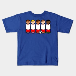 Soccer Peg Dolls Kids T-Shirt